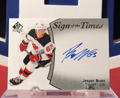 Jesper Bratt 2021-22 - Autograph Sign Of The Times Sp Authentic